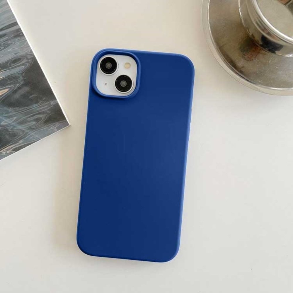 iPhone 15 Case Silicone Dark Blue